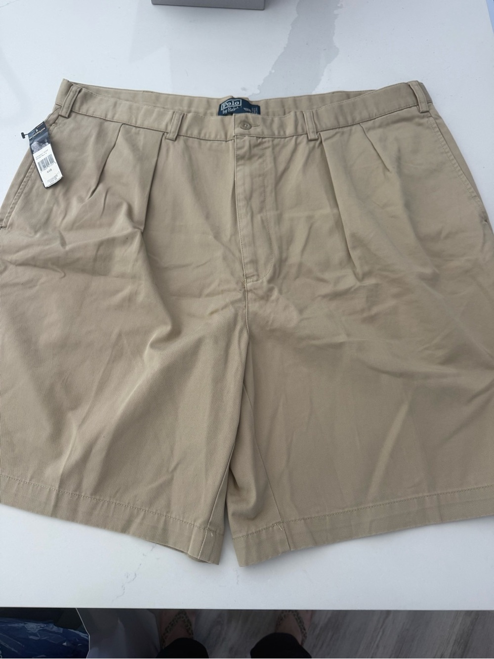 Ralph Lauren Men’s Khaki Flat Front Shorts